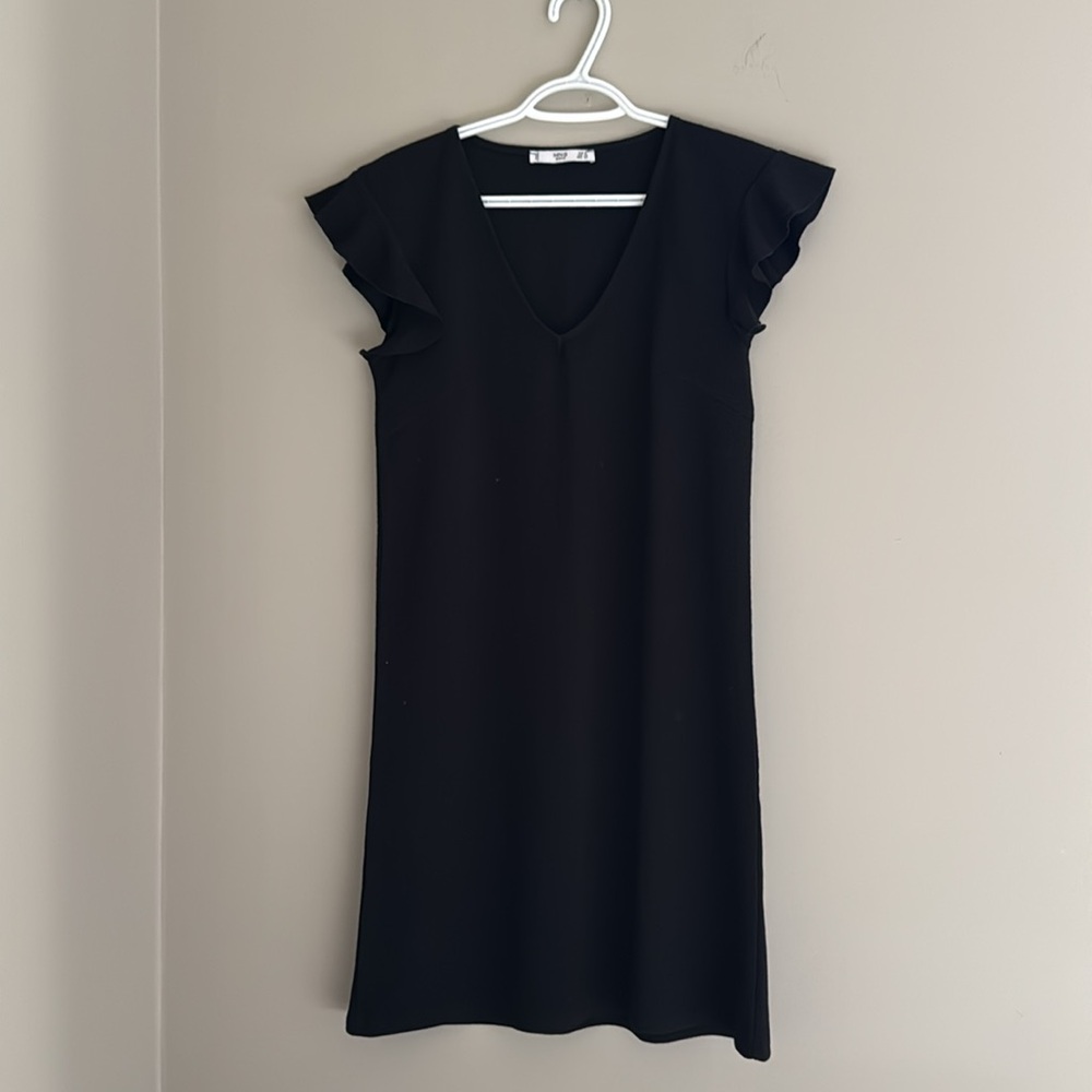 MANGO RUFFLE DRESS